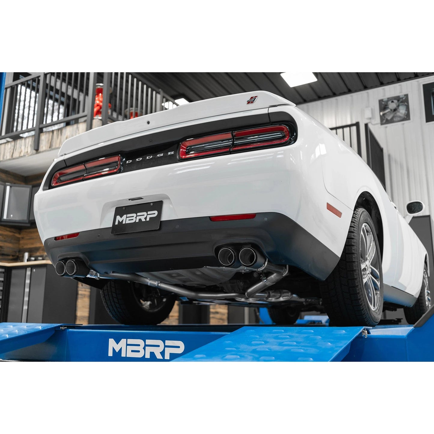 MBRP 3in Quad D&S Cat-Back Exhaust w/ CF Tips | Dodge Challenger 15-16 (S71163CF)