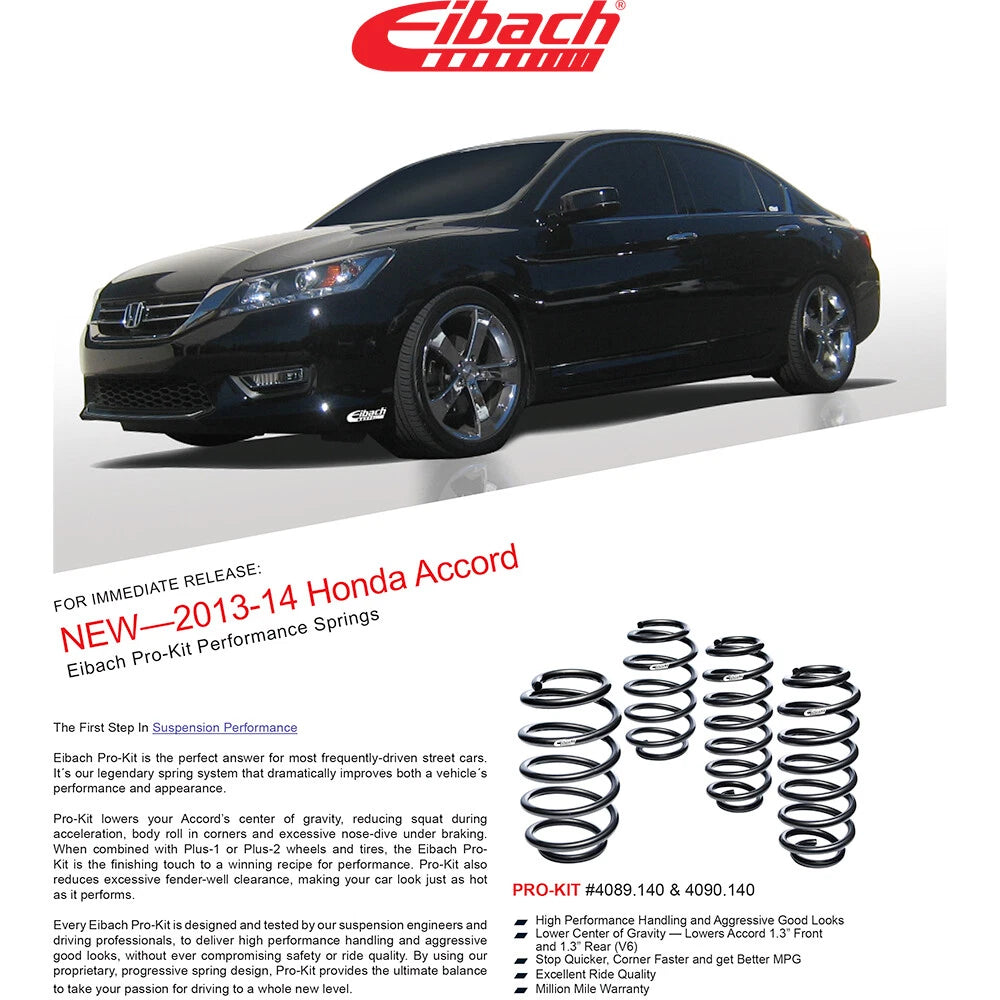 Eibach Pro-Kit Performance Springs | 2015-2019 Acura TLX 3.5L (4089.140)
