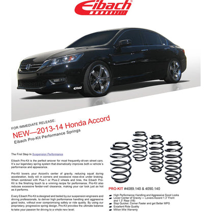 Eibach Pro-Kit Performance Springs | 2015-2019 Acura TLX 3.5L (4089.140)