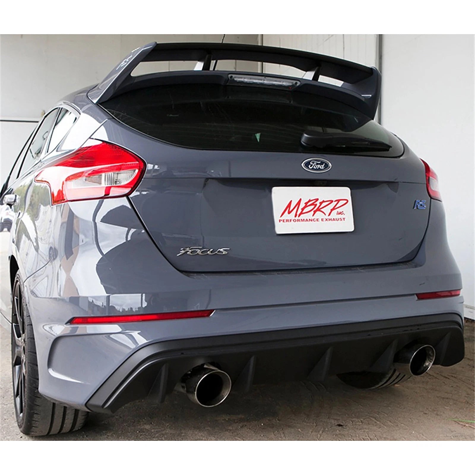 MBRP 3in Dual Outlet T409 Stainless Steel Cat-Back Exhaust | Ford Focus RS (16+) (S4203409)