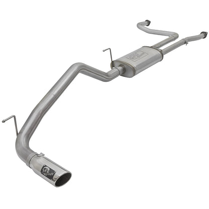 aFe 2-1/2" Cat-Back Exhaust System w/ Polished Tip | Nissan Titan XD V8 5.6L (16-17) (49-46125-P)