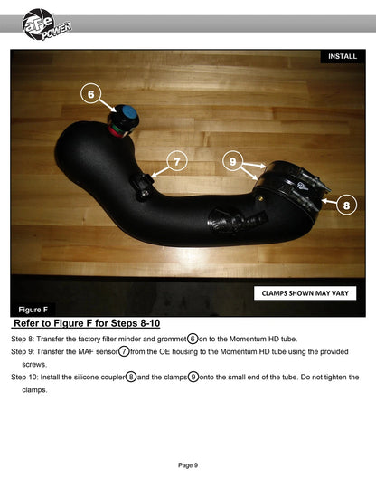 aFe Momentum HD PRO 10R Cold Air Intake | Ford Diesel Trucks V8-6.7L (17) (50-73006)