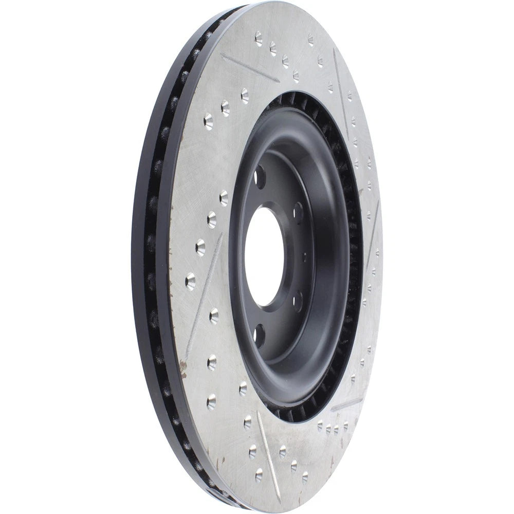 StopTech 127.33137R Rear Right Drilled Brake Rotor for 2010-19 S4 / 15-20 Macan