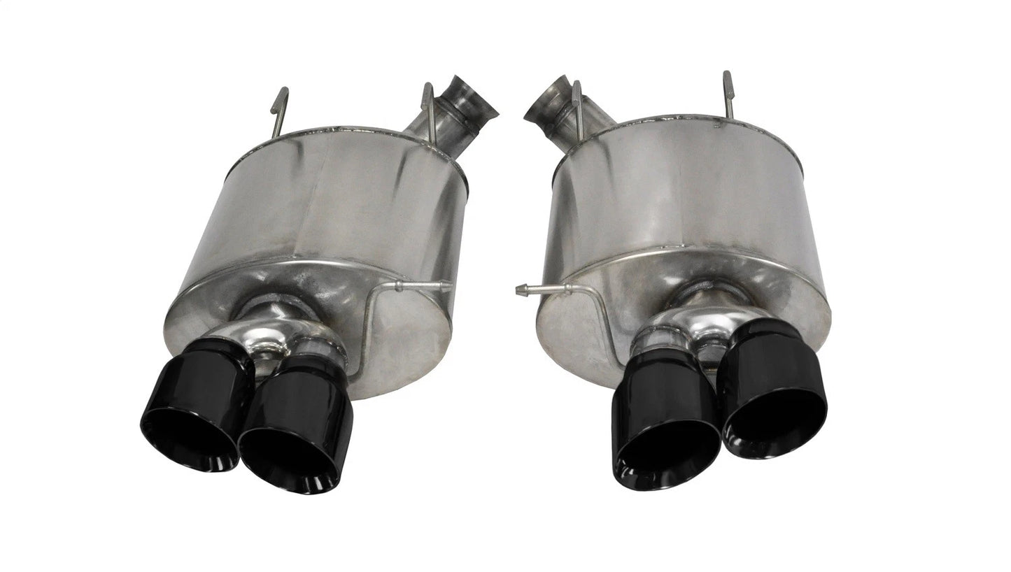 CORSA Sport / 3.0 in Axle-Back 4.0 in Twin Tips | 2013-2014 Ford Mustang GT500 (14321)