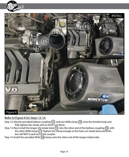 aFe Momentum ST Pro 5R Cold Air Intake | Volkswagen Atlas V6 3.6L 2018 (54-46405)