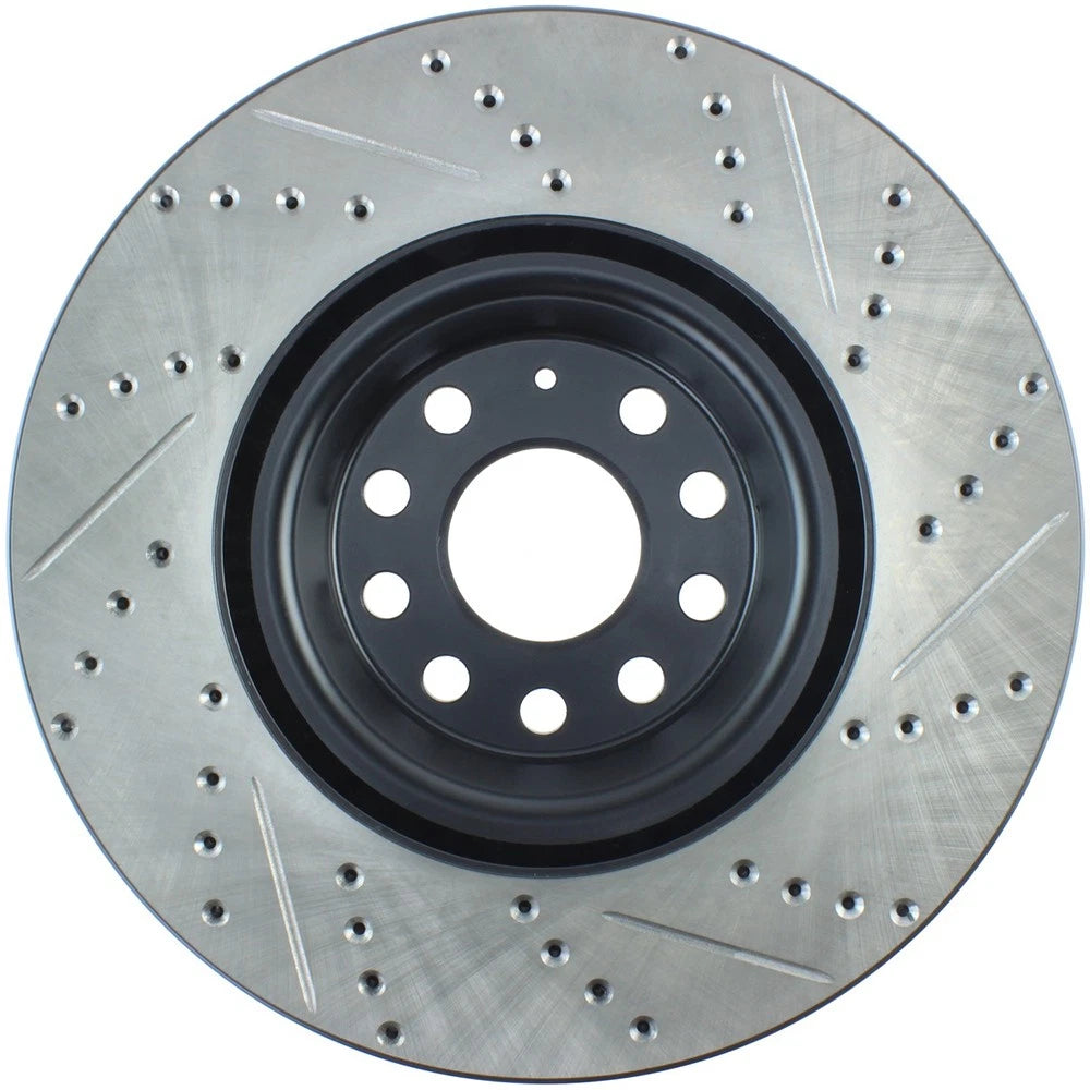 StopTech 127.33144R Front Right Drilled Brake Rotor for 2014-19 S3 / 12-17 VW CC