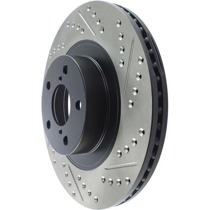 StopTech 127.47021L Front Left Drilled Brake Rotor for 2009-2018 Subaru Forester