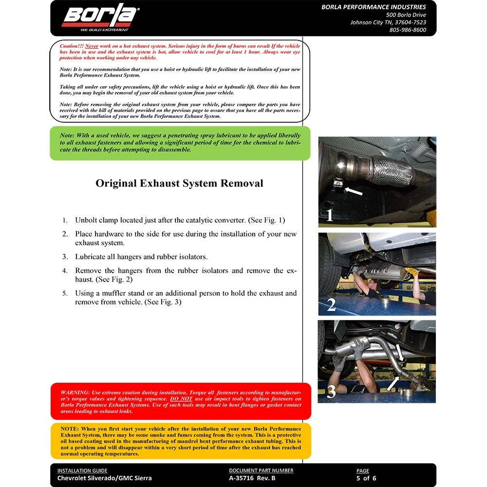 Borla Cat-Back Exhaust System - Touring | Multiple Fitments (140544)