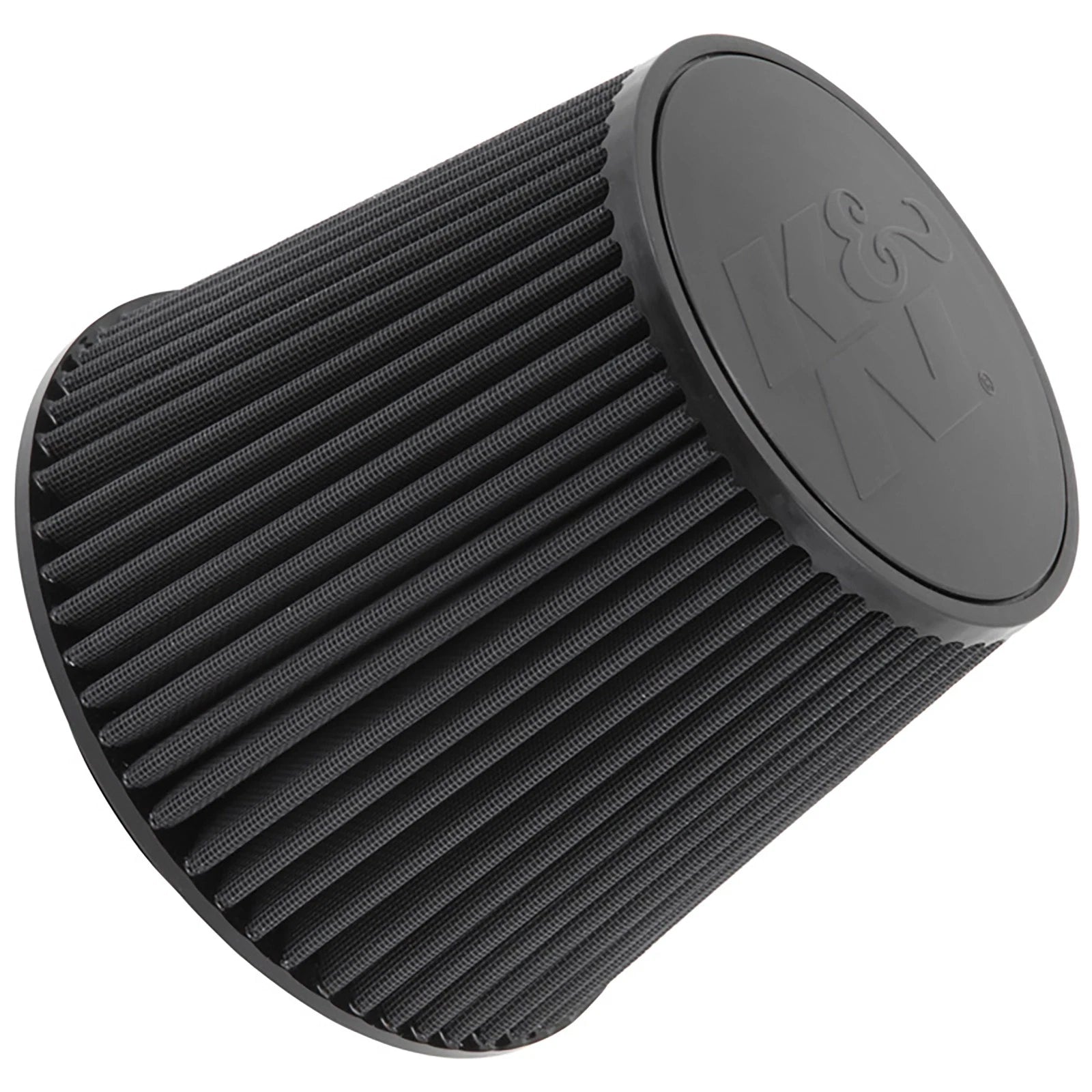 K&N RU-5177HBK Universal Round Tapered High Flow Washable Air Filter for Intake