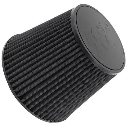 K&N RU-5177HBK Universal Round Tapered High Flow Washable Air Filter for Intake