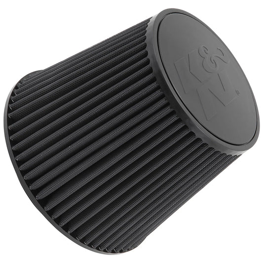 K&N RU-5177HBK Universal Round Tapered High Flow Washable Air Filter for Intake