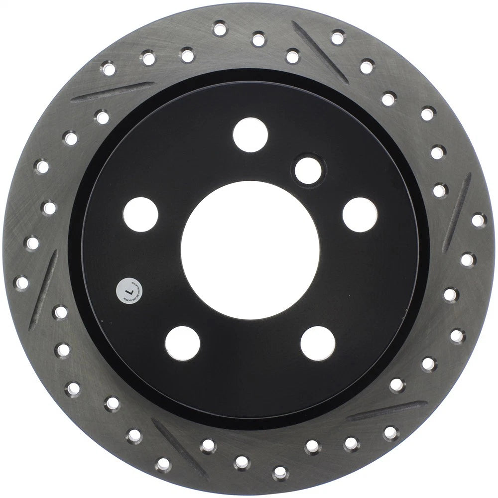 StopTech 127.34159L Rear Left Drilled Disc Brake Rotor for 2014-2019 Mini Cooper