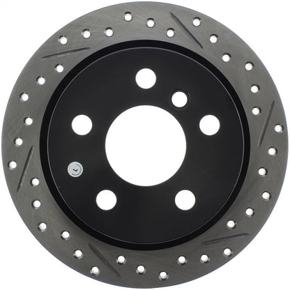 StopTech 127.34159L Rear Left Drilled Disc Brake Rotor for 2014-2019 Mini Cooper