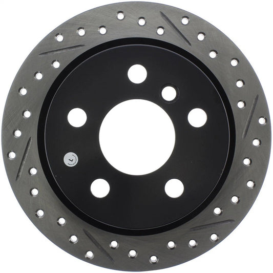 StopTech 127.34159L Rear Left Drilled Disc Brake Rotor for 2014-2019 Mini Cooper