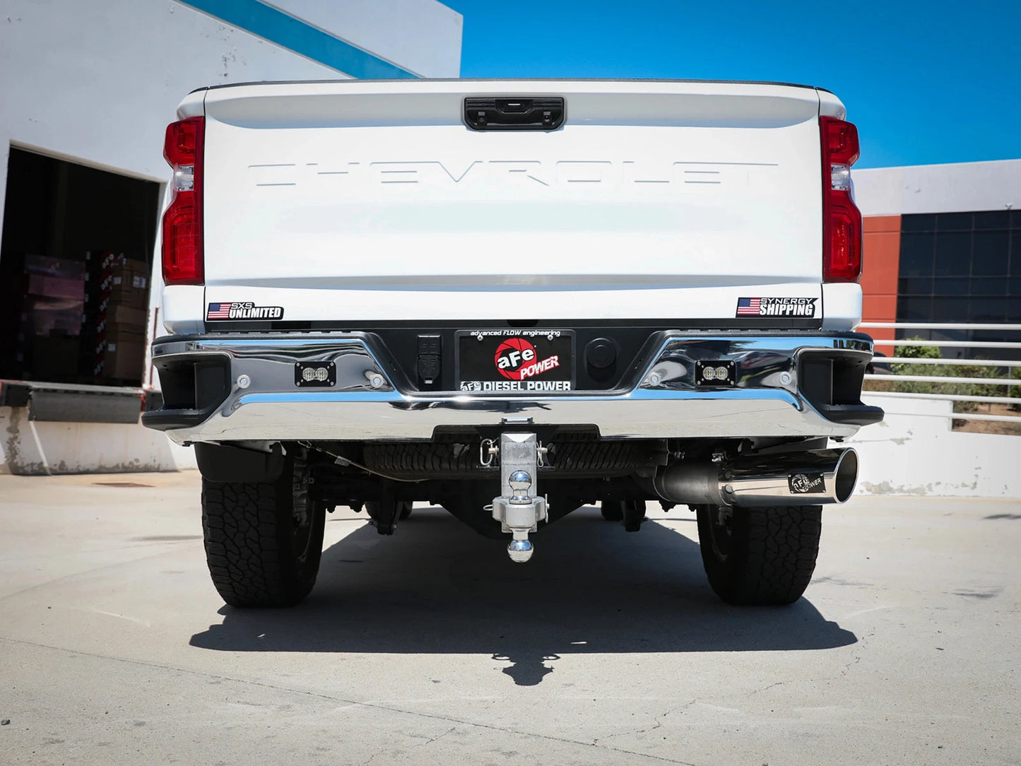 aFe Large Bore-HD 5in 409 SS DPF-Back Exhaust GM Trucks 20-24 V8-6.6L (49-44125-P)