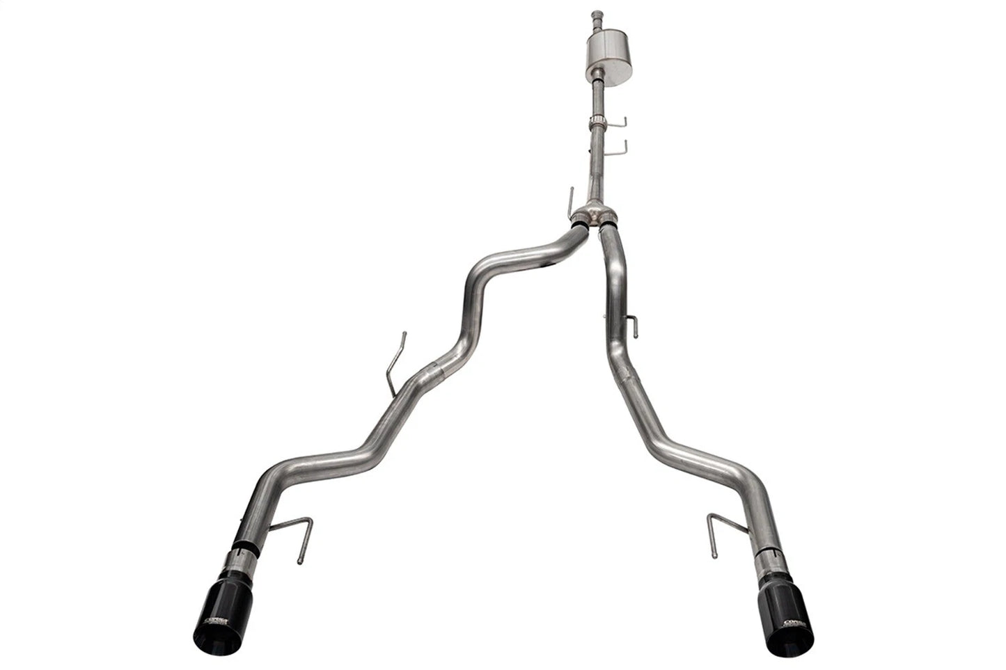 CORSA Sport / 3.0 in Cat-Back 4.0 in Single Tips | Ford F-150 Tremor (145.4 WB) (21185BLK)