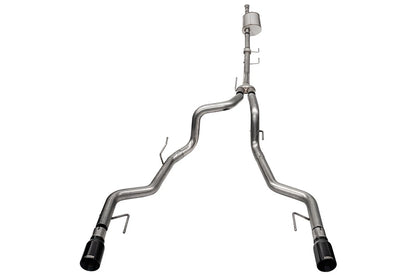 CORSA Sport / 3.0 in Cat-Back 4.0 in Single Tips | Ford F-150 Tremor (145.4 WB) (21185BLK)
