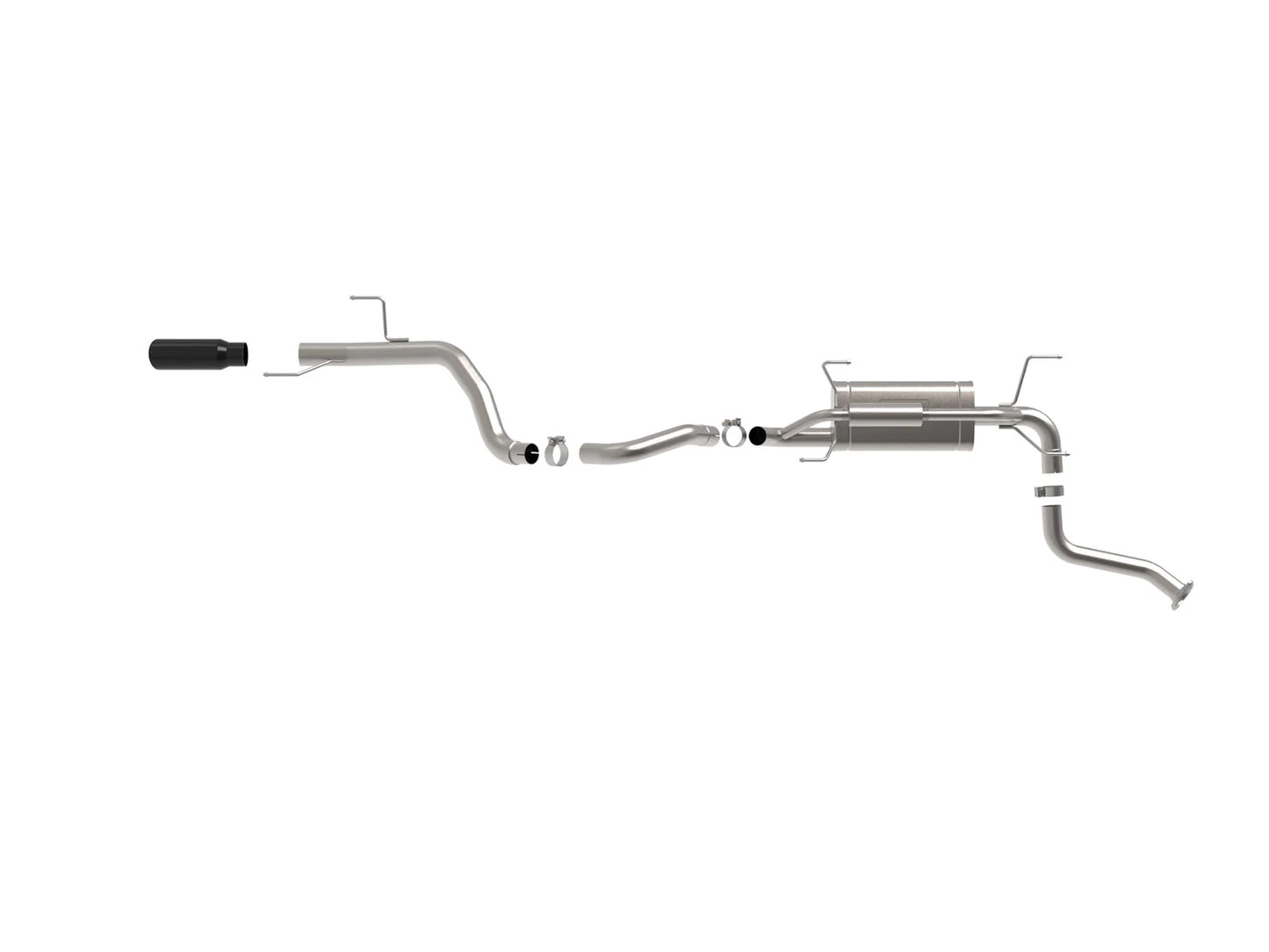 aFe Vulcan 2.5in-3in SS Cat-Back Exhaust w/ Black Tip | Toyota Land Cruiser (24-25) (49-36076-B)
