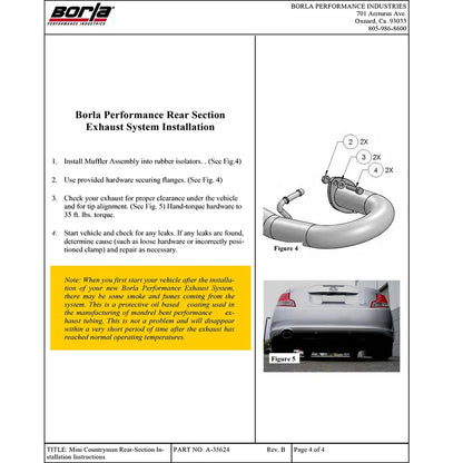 Borla Axle-Back Exhaust System - S-Type | 2011-2016 Scion tC 2.5L (11813)