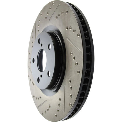 StopTech 127.44104R Front Right Drilled Slotted Disc Brake Rotor for 93-98 Supra