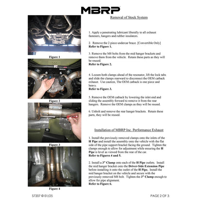 MBRP Installer Series 3" Cat-Back Exhaust System | 2018-2023 Ford Mustang GT (S7207AL)