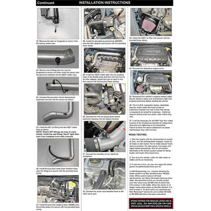 K&N High Flow Performance Intake Kit | Jeep Cherokee 2.4L (14-15) (77-1570KS)
