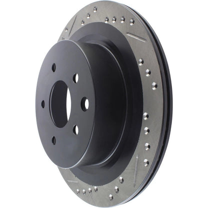 StopTech 127.42088R Rear Right Drilled Brake Rotor for 09-19 370Z / 09-18 Maxima