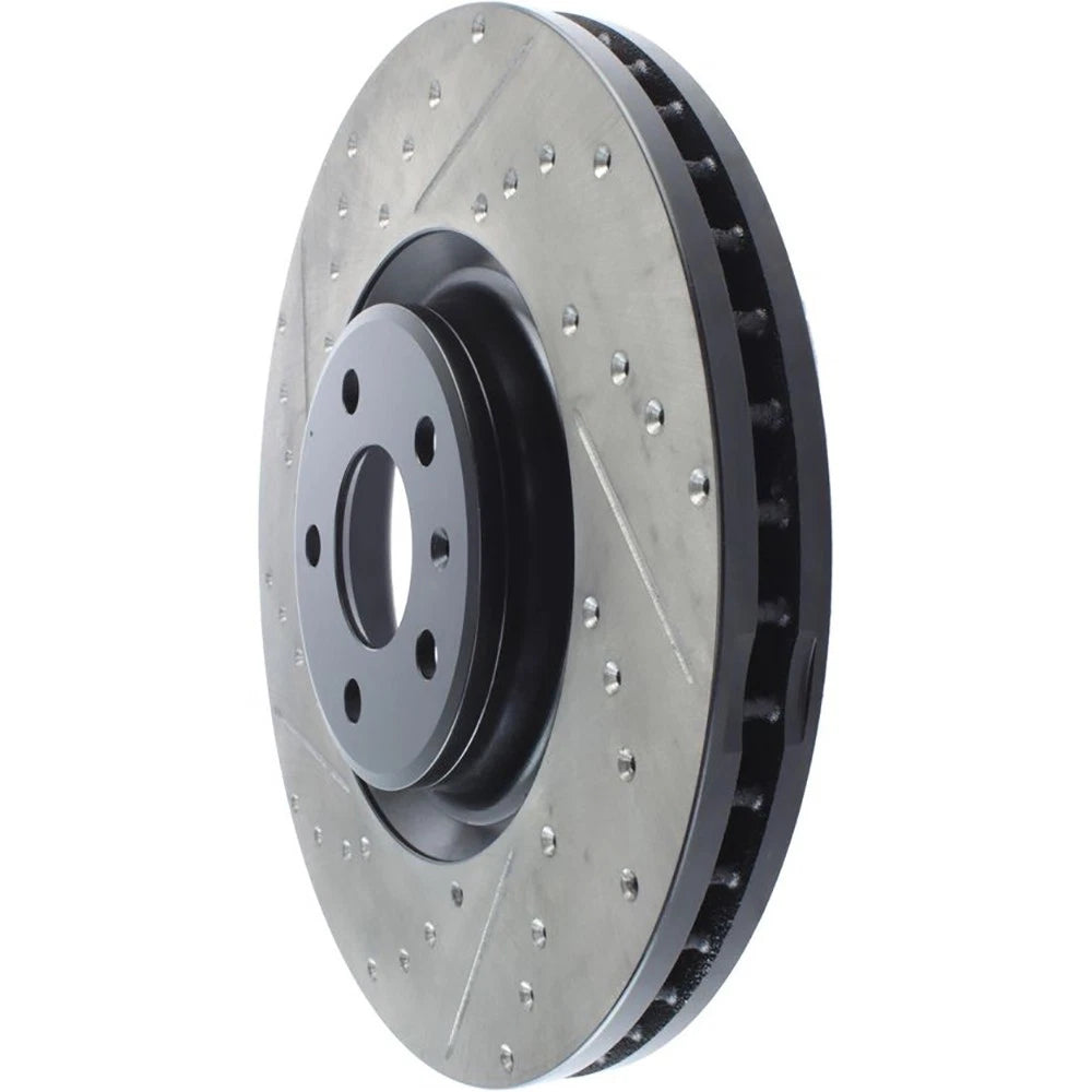 StopTech 127.33134R Front Right Drilled Disc Brake Rotor for 12-19 A6 / 11-18 A7