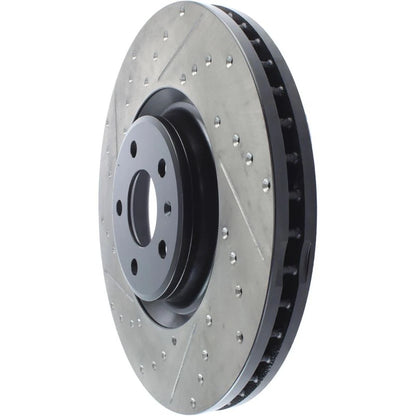 StopTech 127.33134R Front Right Drilled Disc Brake Rotor for 12-19 A6 / 11-18 A7