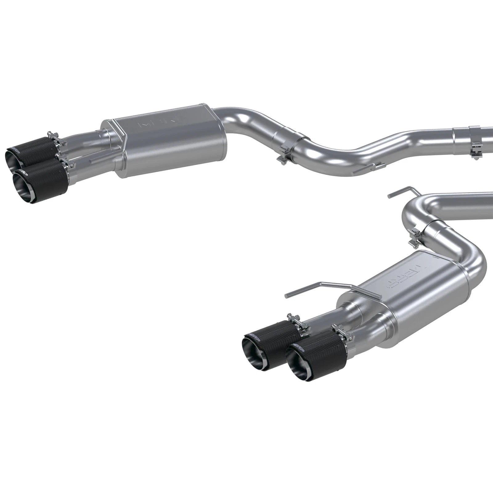 MBRP 3-In Armor Pro Street Dual Exit Cat-Back | Ford Mustang GT (S72053CF)