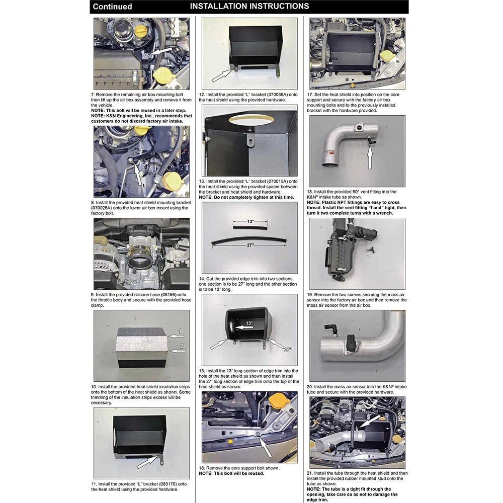 K&N Typhoon Intake | 2013-2021 Subaru BRZ/Scion FR-S/Toyota 86 (69-8619TS)