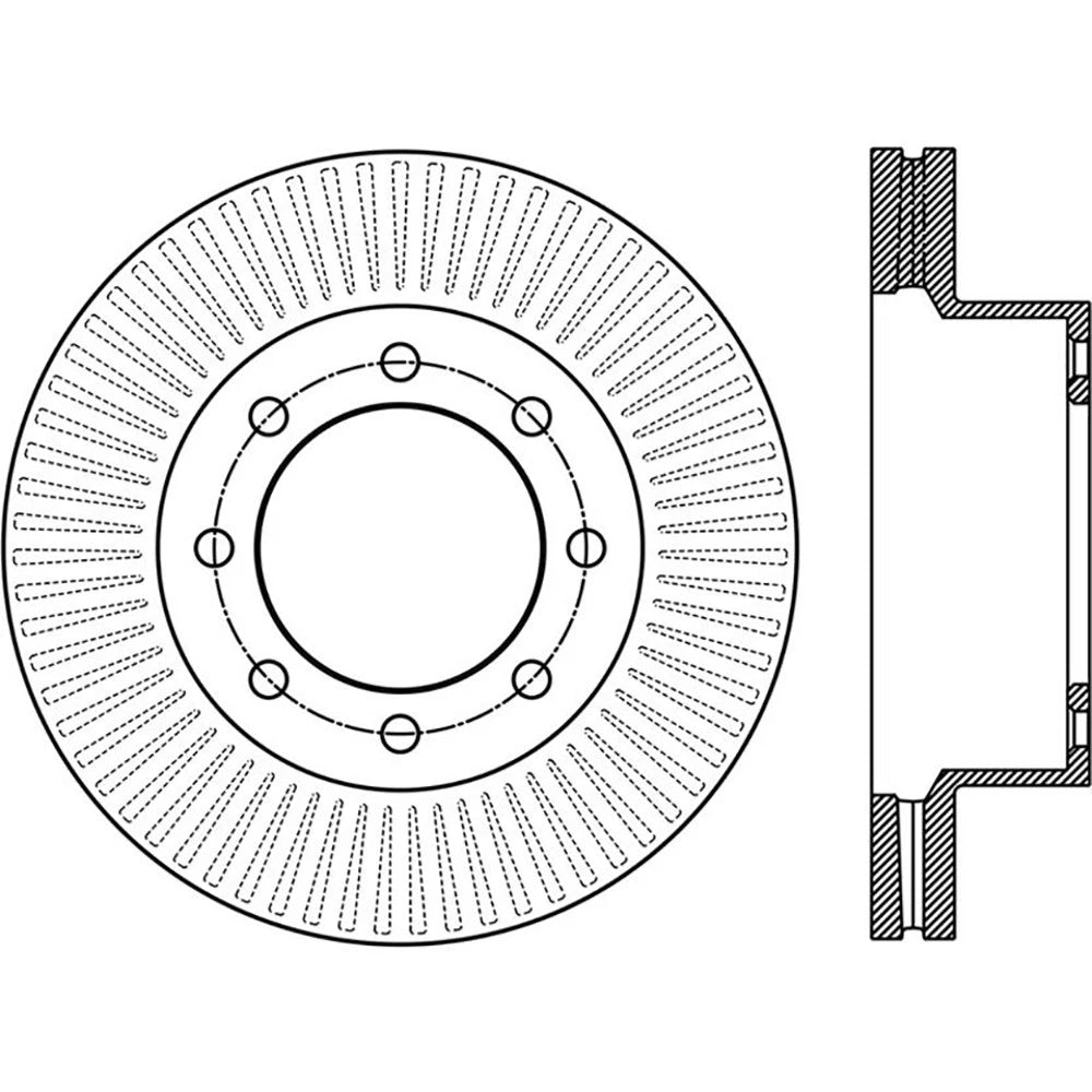 StopTech 126.65138SR Front Right Slotted Brake Disc Rotor for 12-20 F-250 F-350