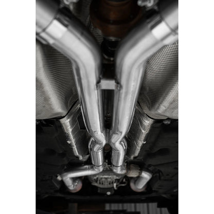 MBRP Armor Pro 3in T304 SS Cat-Back Dual Split Exhaust | Ford Mustang 5.0L (24+) (S7282304)