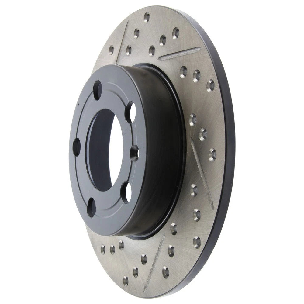 StopTech 127.33057R Rear Right Drilled Brake Rotor for 2000-06 TT / 98-15 Jetta