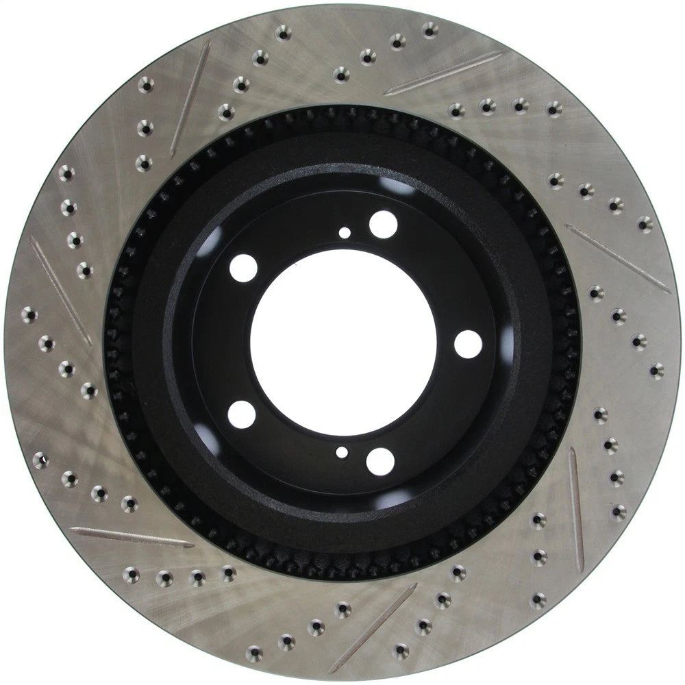 StopTech 127.44156L Front Left Drilled Disc Brake Rotor for 07-19 Toyota Tundra