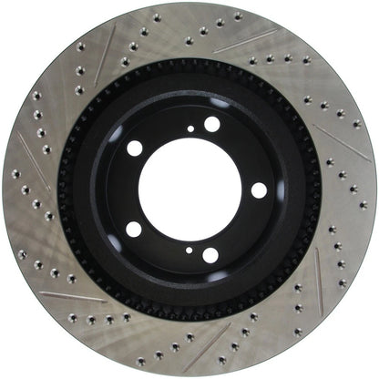StopTech 127.44156L Front Left Drilled Disc Brake Rotor for 07-19 Toyota Tundra