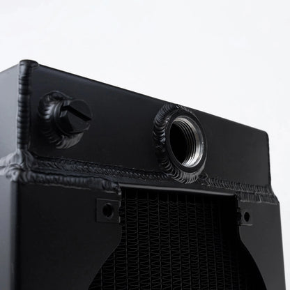 CSF Cooling Radiator KING COOLER | Drag Race Includes 9-inch SPAL Fan (black)