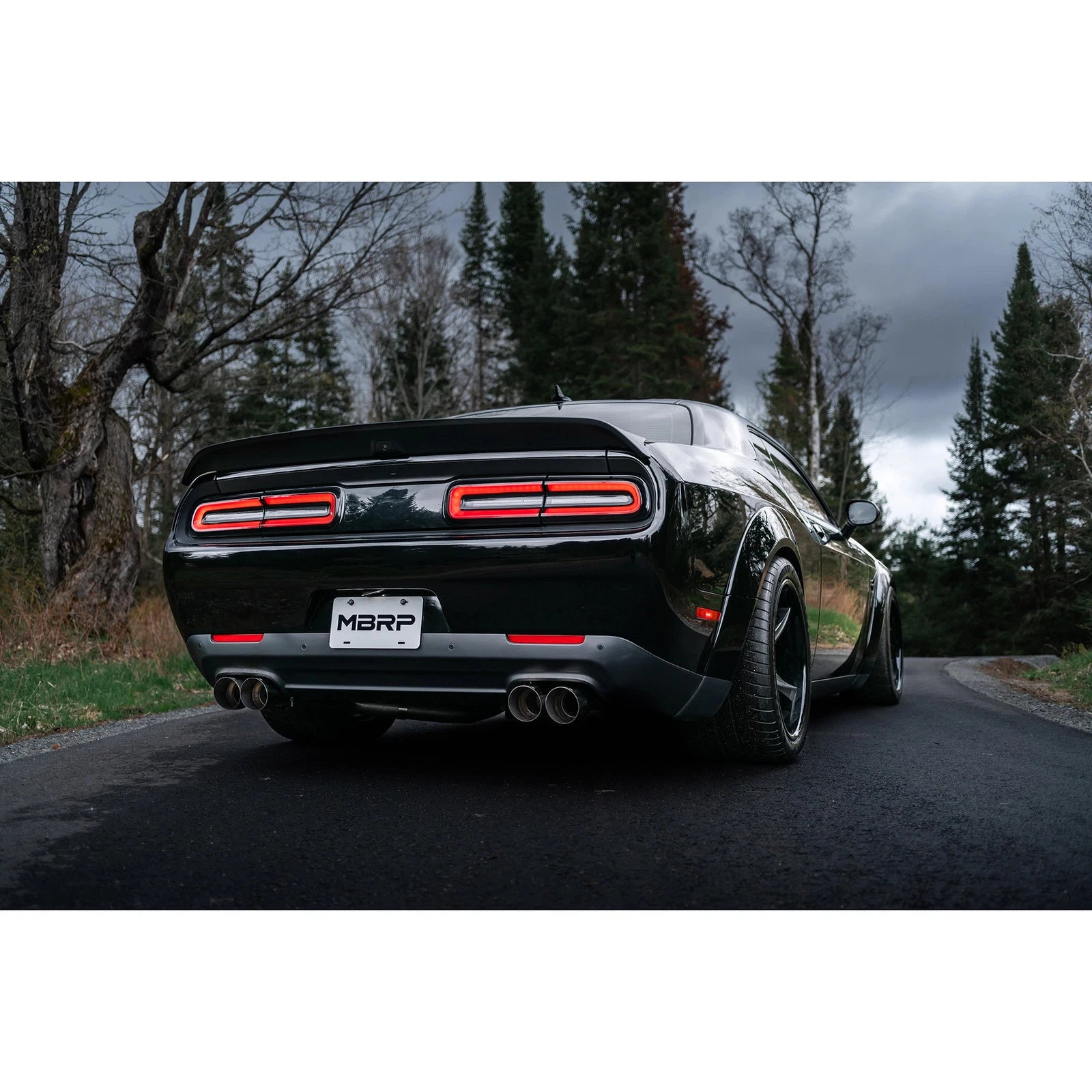 MBRP Race Series 3in Cat-Back D&S Exhaust w/ Quad Tips | Dodge Challenger 16+ (S7114AL)