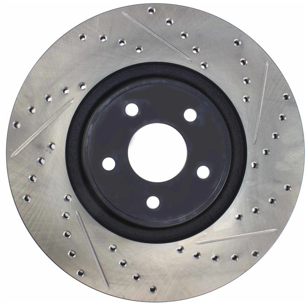 StopTech 127.65146L Front Left Drilled Disc Brake Rotor for 2013-2018 Ford Focus