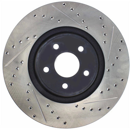 StopTech 127.65146L Front Left Drilled Disc Brake Rotor for 2013-2018 Ford Focus