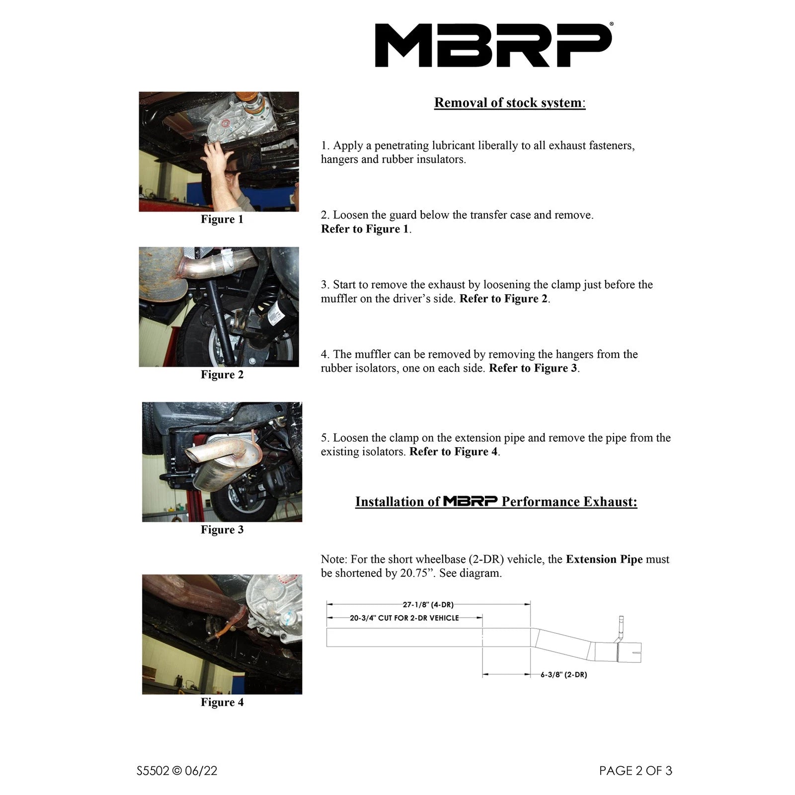 MBRP 2.5in. Cat-Back Single Rear Exit Exhaust | Jeep Wrangler 4dr 3.8L V6 (07-09) (S5502AL)