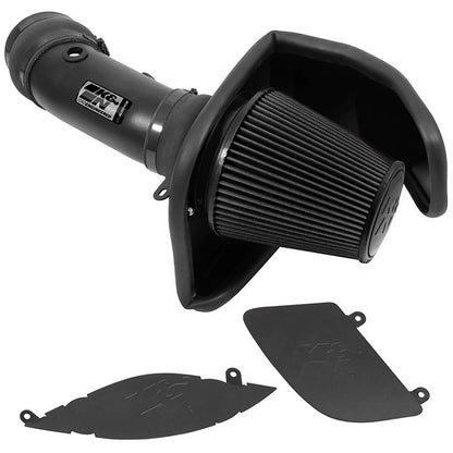 K&N 17-23 Dodge Charger/Challenger Hellcat 6.2L V8 DRYFLOW Performance Air Intake System | Dodge Charger/Challenger (17-23) (30-2553TTK)