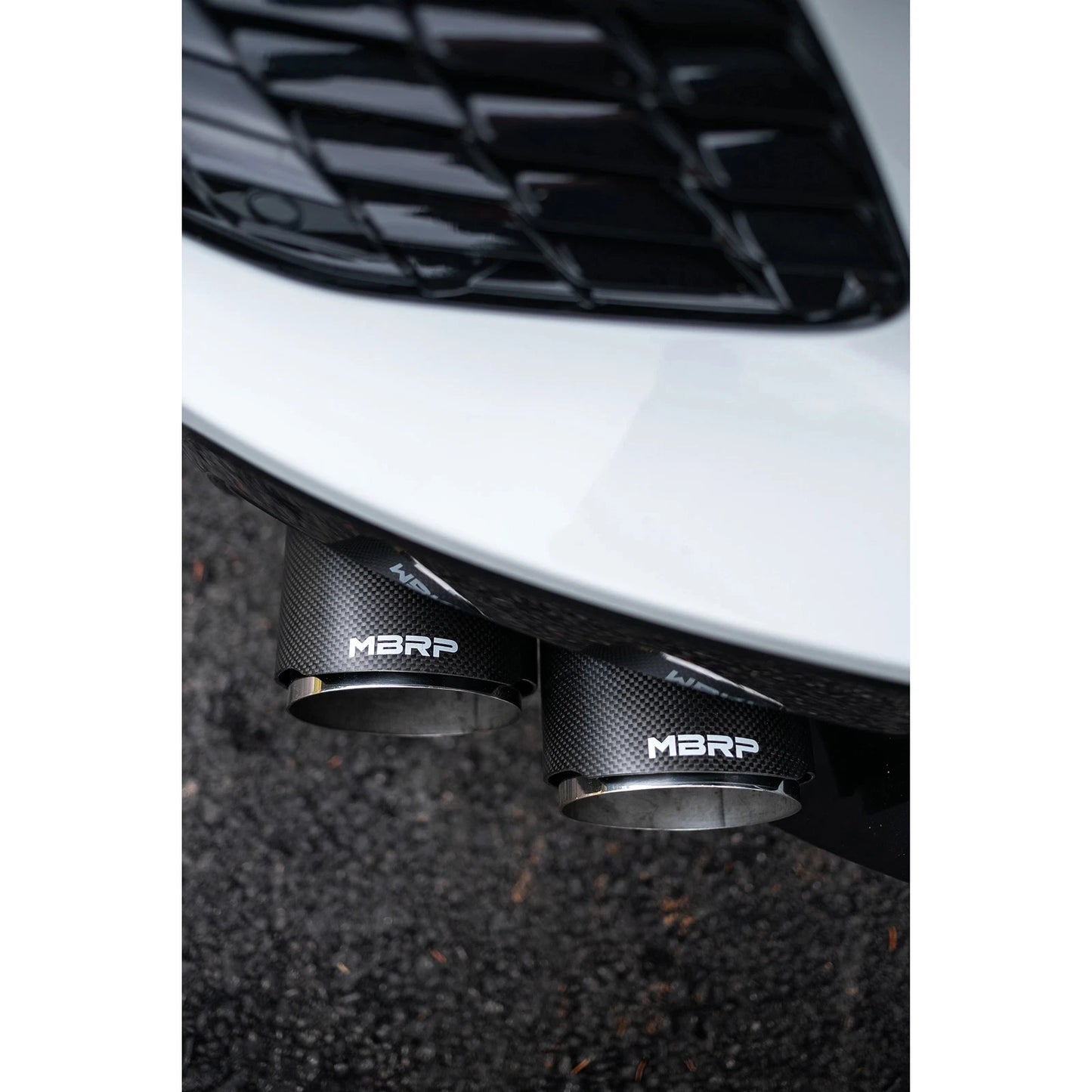 MBRP 3in Cat Back Quad Split Rear Exit | Chevrolet Corvette C8 (20-23) (S70423CF)