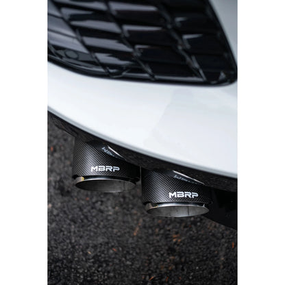 MBRP 3in Cat Back Quad Split Rear Exit | Chevrolet Corvette C8 (20-23) (S70423CF)
