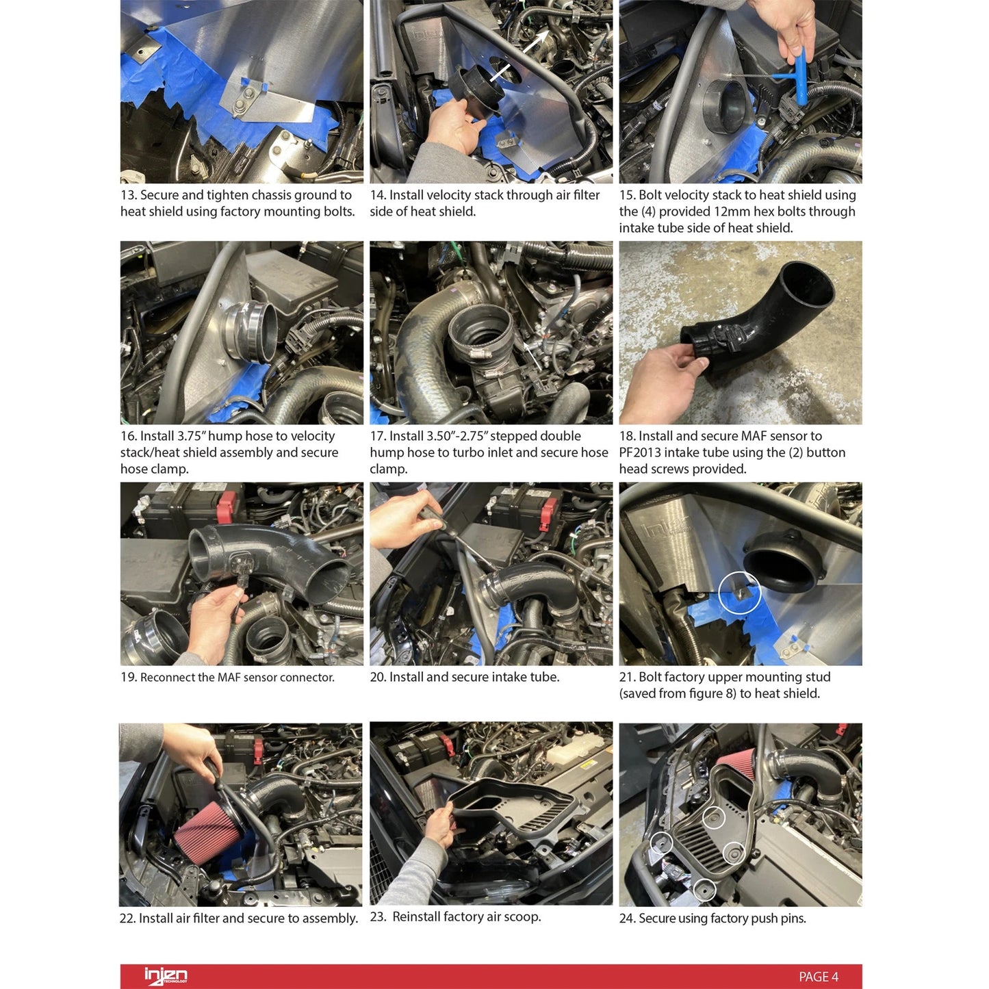 Injen Power-Flow Air Intake System | Toyota Tacoma (24-25) 2.4L Turbo (PF2013RG)