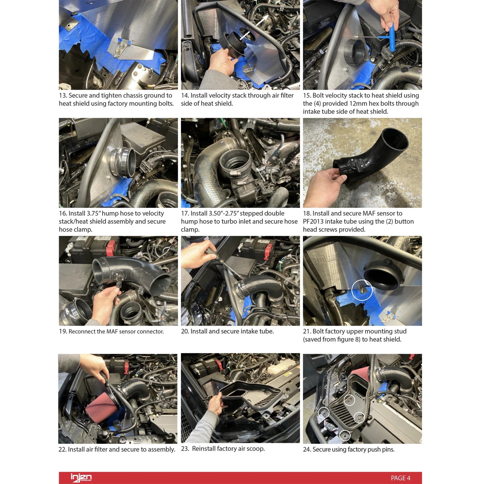 Injen Power-Flow Air Intake System | Toyota Tacoma (24-25) 2.4L Turbo (PF2013RG)