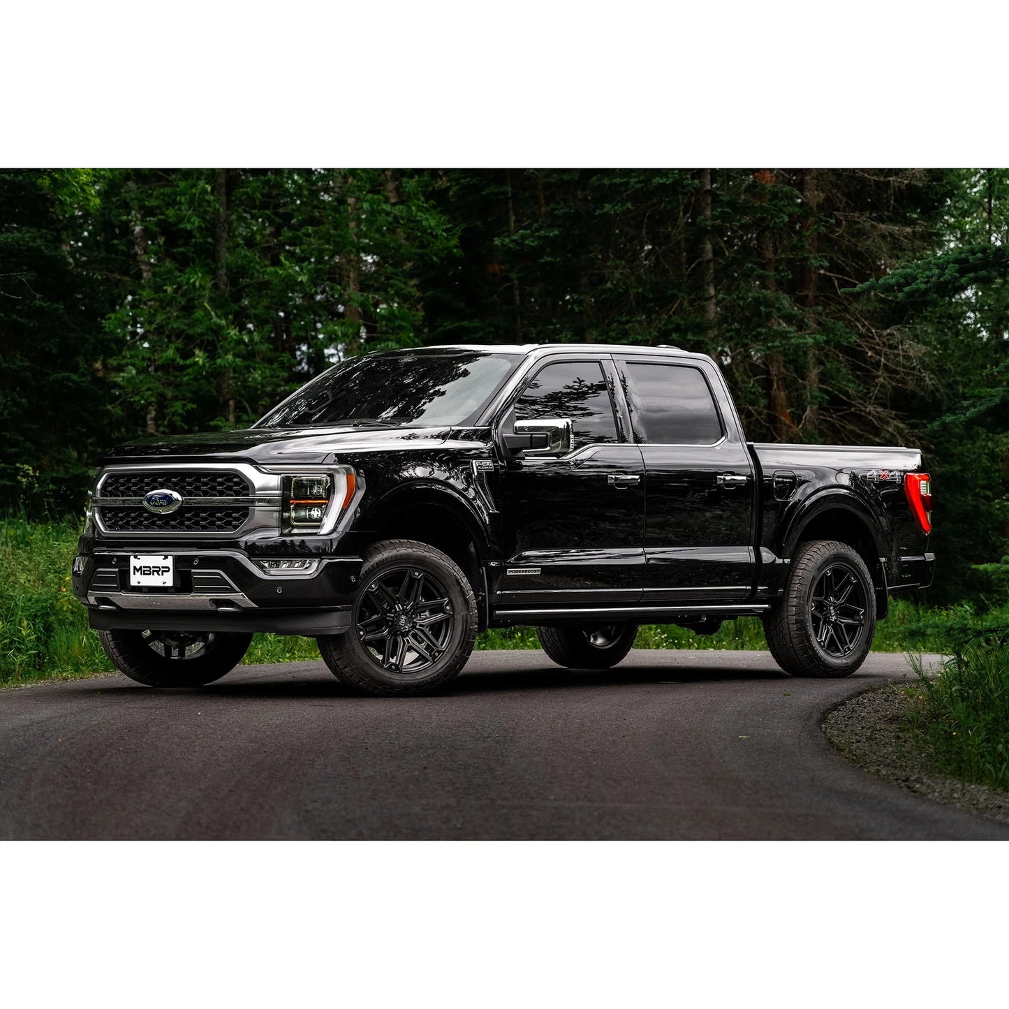 MBRP 3in Resonator-Back Single Side Exit Exhaust | Ford F-150 Powerboost Hybrid (21+) (S5221AL)