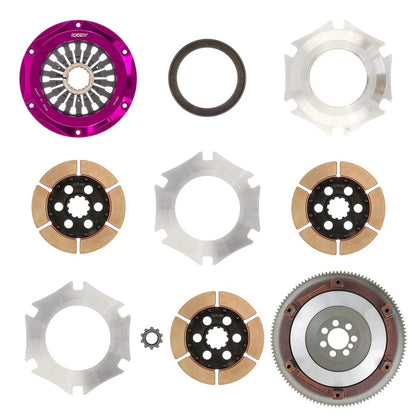 Exedy Stage 5 Triple Disc Cerametallic Clutch Kit | 2008-2015 Mitsubishi Evo X GSR (MM063HB)