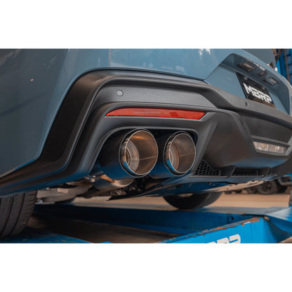 MBRP 2024 Ford Mustang Dark Horse 3in Dual Split Rear Exit Exhaust w/ Quad CF Tips | Ford Mustang (24+) (S72843CF)