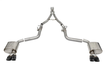 CORSA Xtreme Valved / 2.75 in Cat-Back 3.5 in Tips | 2015-2023 Challenger 6.4L, 6.2L (21070)